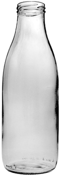 Weithalsflasche 1000 ml TO48  Lieferung ohne Verschluss, bei Bedarf bitte separat bestellen!
